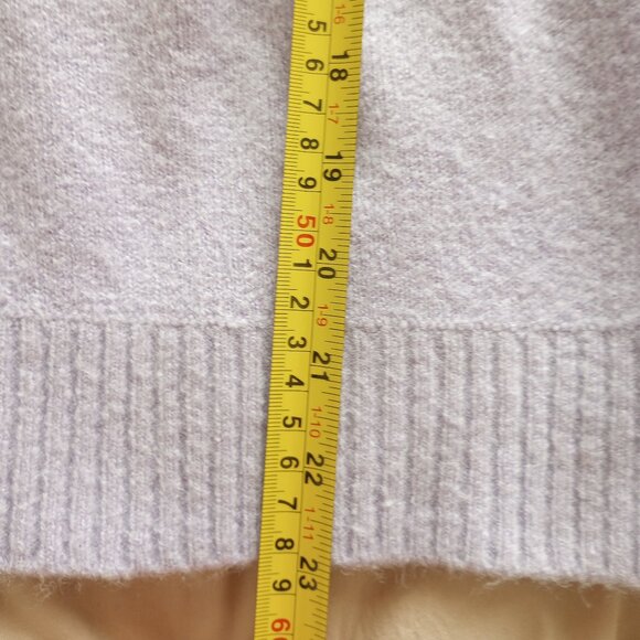 Soft 90s Purple Lavender Fair Isle Turtleneck Knit Sweater Style & Co Hygge Y2K - Picture 4 of 5